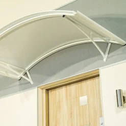 Arctom Auvent Apos 150x90, couleur Blanc RAL9016, panneau sandwich AL PE AL