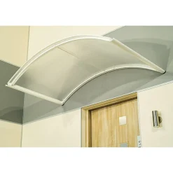 Auvent ARC 160x90, couleur blanc RAL 9016, plaque incolore-Arctom