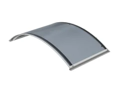 Auvent ARC 160x70, couleur blanc RAL7016, plaque anthracite-Arctom Outlet