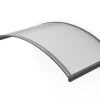 Arctom Auvent ARC 160x70, couleur anthracite RAL7016, plaque incolore