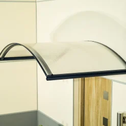 Arctom Auvent ARC 160x70, couleur anthracite RAL7016, plaque incolore