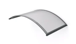 Arctom Auvent ARC 160x90, couleur anthracite RAL7016, plaque incolore