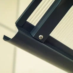 Arctom Auvent ARC 160x90, couleur anthracite RAL7016, plaque incolore