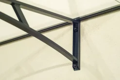 Auvent Kamios 150x83,5, couleur anthracite RAL7016, plaque incolore PMMA-Arctom Outlet