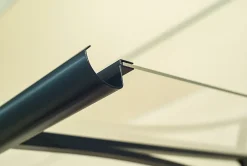 Arctom Auvent Kamios 197x83,5, couleur anthracite RAL7016, plaque incolore PMMA