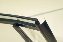 Arctom Auvent Kanon 150x90, couleur anthracite RAL7016, plaque incolore