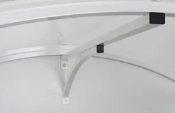 Auvent Leos 158x90, couleur blanc RAL9016, plaque incolore PMMA-Arctom Sale