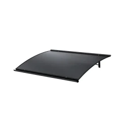 Arctom Auvent Libo 150x84,5, couleur anthracite RAL7016, panneau sandwich AL PE AL