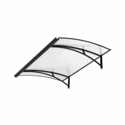 Arctom Auvent Libo 150x84,5, couleur anthracite RAL7016, panneau sandwich AL PE AL