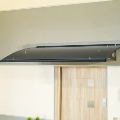 Arctom Auvent Oris 150x89, couleur anthracite RAL7016, panneau sandwich AL PE AL