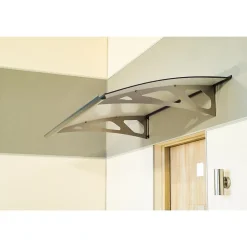 Arctom Auvent Oris 150x89, couleur silver RAL9006, panneau sandwich AL PE AL