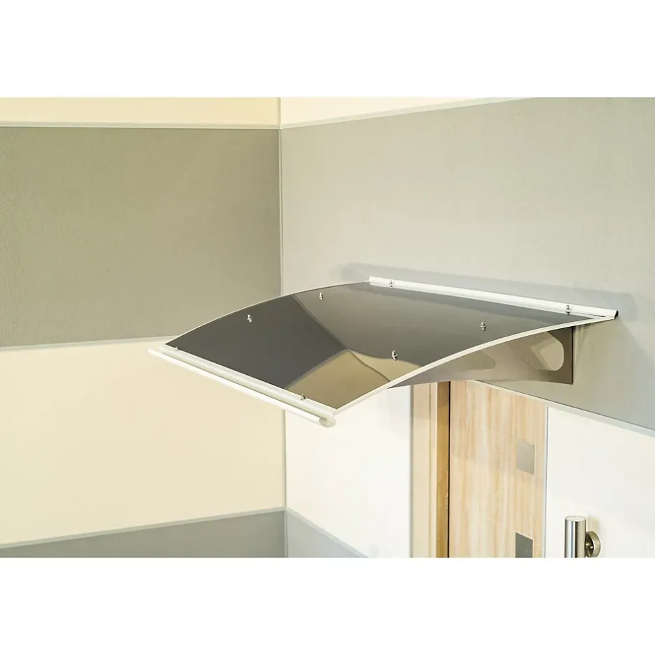 Arctom Auvent Oris 150x89, couleur Blanc RAL9016, panneau sandwich AL E AL