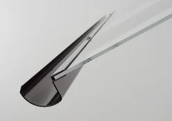 Auvent Otos 160x84, couleur anthracite RAL7016, plaque incolore PMMA-Arctom Hot