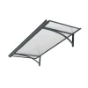 Auvent Ruba 160x54, couleur anthracite RAL7016, plaque incolore-Arctom Outlet