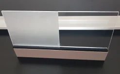 Arctom Auvent Saba 197x54, couleur anthracite RAL7016, plaque en PMMA satinée