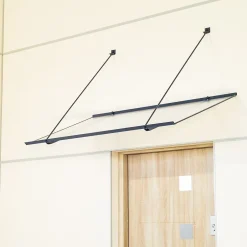 Auvent Spak 120x70, couleur anthracite RAL7016, plaque incolore-Arctom Best