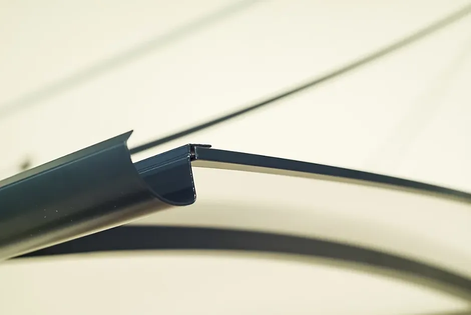 Arctom Auvent Turk 140x82, couleur anthracite RAL7016, plaque incolore