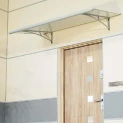 Arctom Auvent Vilgo 150x83,5, couleur blanc RAL9016, panneau sandwich Al PE AL