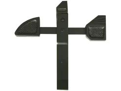 Arrêt de portail à bascule l. 250 mm - acier noir-Afbat Online