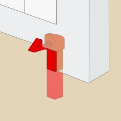 Afbat - Tb Industrie Sas Arrêt de portail à sceller Afbat noir l.25mm H.250mm