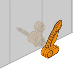 Tirard Arrêt marseillais, Blanc, avec Butée amortissante, Composite, L.130 , Ep.5 à  40