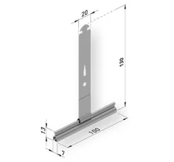 Avosdim Attache tablier pour Volet Roulant avec gaine anti-rayure