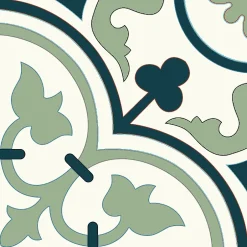 Floorilège Authentiques carreaux de ciment - Modèle Bagatelle BAG3 de - La boite de 14 carreaux soit 0,56 m²