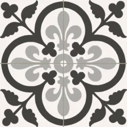 Floorilège Authentiques carreaux de ciment - Modèle Giverny GIV1 de - La boite de 14 carreaux soit 0,56 m²