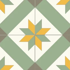 Floorilège Authentiques carreaux de ciment - Modèle Véga VEG11 de - La boite de 14 carreaux soit 0,56 m²