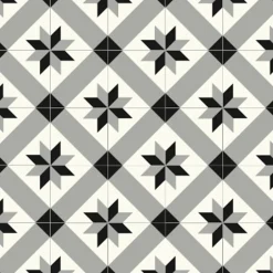 Authentiques carreaux de ciment - Modèle Véga VEG14 de - La boite de 14 carreaux soit 0,56 m²-Floorilège Outlet