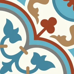 Authentiques carreaux de ciment - Modèle Bagatelle BAG1 de - La boite de 14 carreaux soit 0,56 m²-Floorilège