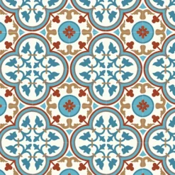 Authentiques carreaux de ciment - Modèle Bagatelle BAG1 de - La boite de 14 carreaux soit 0,56 m²-Floorilège