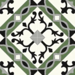 Authentiques carreaux de ciment - Modèle Accolade ACC6 - La boite de 14 carreaux soit 0,56 m².-Floorilège Best