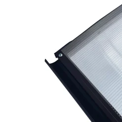 Auvent à cadre en aluminium RODEO R-150 7016 bombé avec revêtement en polycarbonate-Starkedach Clearance
