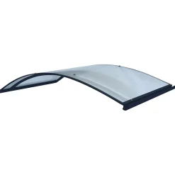 Auvent à cadre en aluminium RODEO R-150 7016 bombé avec revêtement en polycarbonate-Starkedach Clearance