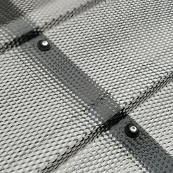 Auvent à cadre en aluminium DIAMONDS Straight T-150 7016 avec revêtement monolithique en polycarbonate-Starkedach New