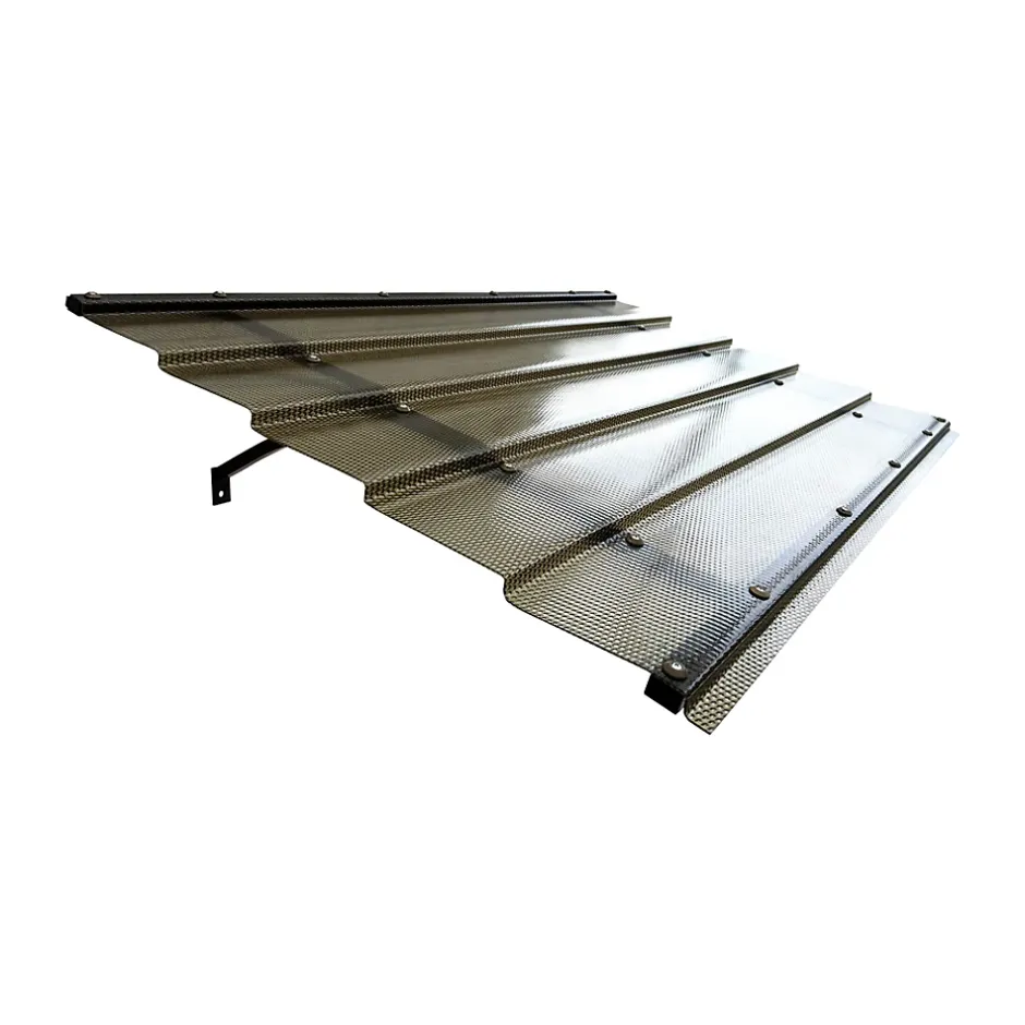 Auvent à cadre en aluminium DIAMONDS Straight T-150 8017 avec revêtement monolithique en polycarbonate-Starkedach Online