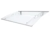 Auvent alu et polycarbonate Basic plus blanc 140 x 90 cm-Geom Hot