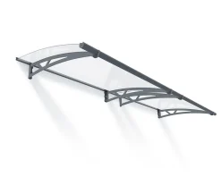 Canopia by Palram Auvent arrondi Altair gris clair l.302 x P.91,5 x H.17,5 cm