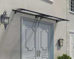 Canopia by Palram Auvent arrondi Altair gris clair l.302 x P.91,5 x H.17,5 cm