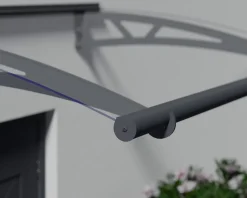 Canopia by Palram Auvent arrondi Altair gris clair l.302 x P.91,5 x H.17,5 cm