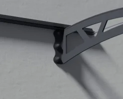 Canopia by Palram Auvent arrondi Altair gris clair l.302 x P.91,5 x H.17,5 cm