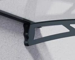 Auvent arrondi Aquila gris clair l.453,5 x P.91,5 x H.17,5 cm-Canopia by Palram Online