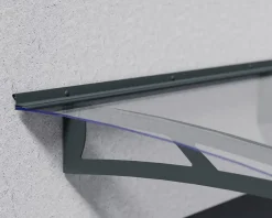 Auvent arrondi Aquila gris clair l.453,5 x P.91,5 x H.17,5 cm-Canopia by Palram Online