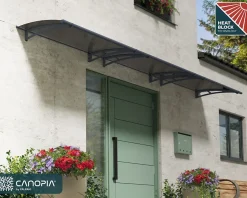 Auvent arrondi Aquila gris l.453,5 x P.91,5 x H.17,5 cm-Canopia by Palram Online