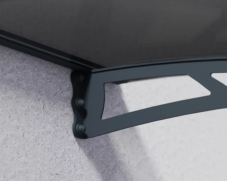 Canopia by Palram Auvent arrondi Aquila gris l.150,5 x P.91,5 x H.17,5 cm