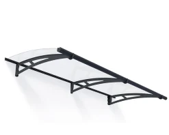 Canopia by Palram Auvent arrondi Aquila gris clair l.205,5 x P.91,5 x H.17,5 cm