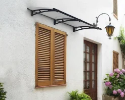 Canopia by Palram Auvent arrondi Aquila gris clair l.205,5 x P.91,5 x H.17,5 cm