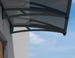 Auvent arrondi Aquila gris l.302 x P.91,5 x H.17,5 cm-Canopia by Palram Discount