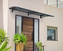 Canopia by Palram Auvent arrondi Aquila gris l.205,5 x P.91,5 x H.17,5 cm